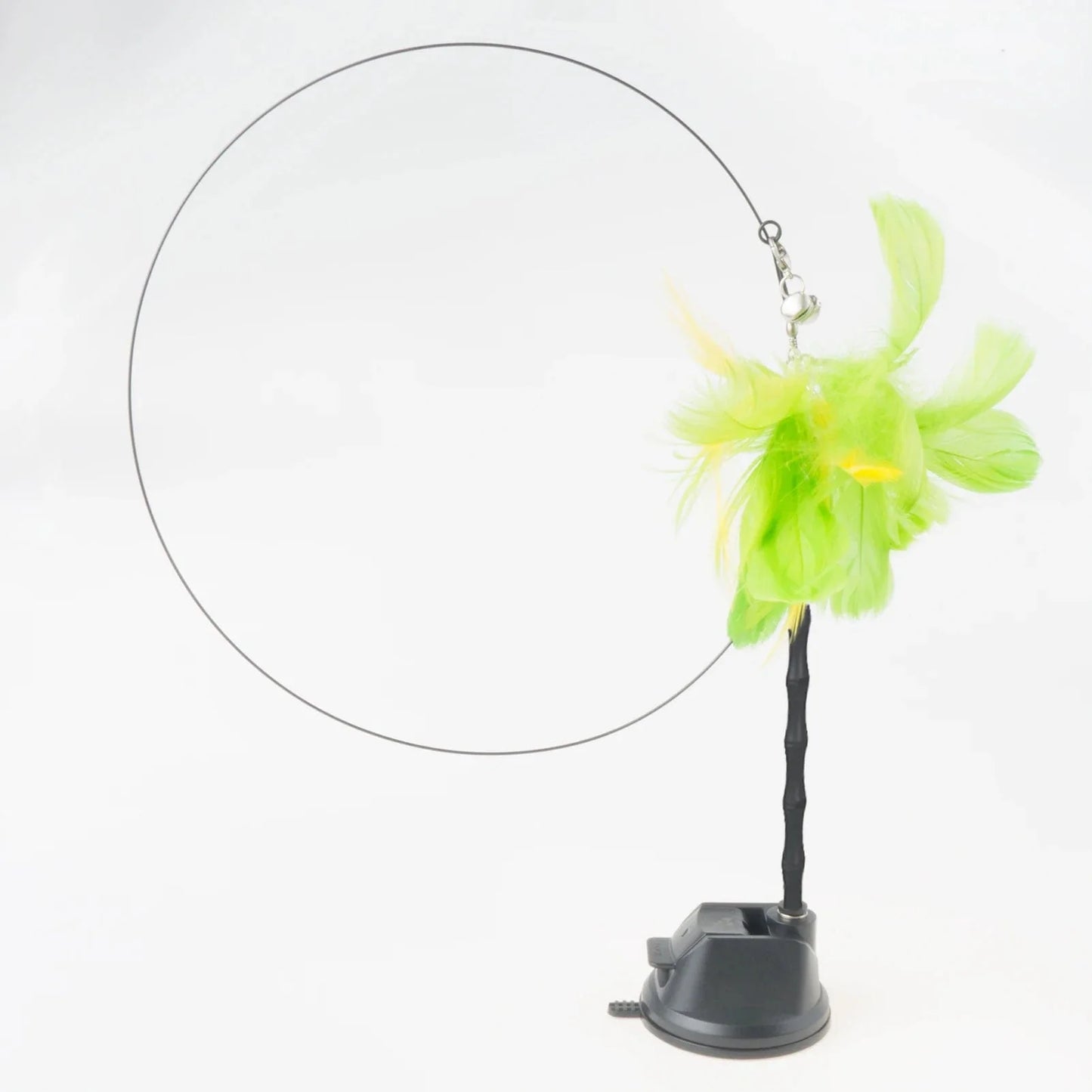 Handfree Bird/Feder Katzenangel mit Glocke Mächtiger Saugnapf Interaktive Spielzeuge für Katzen Kätzchen Jagd Bewegung Haustierprodukte | Brehn