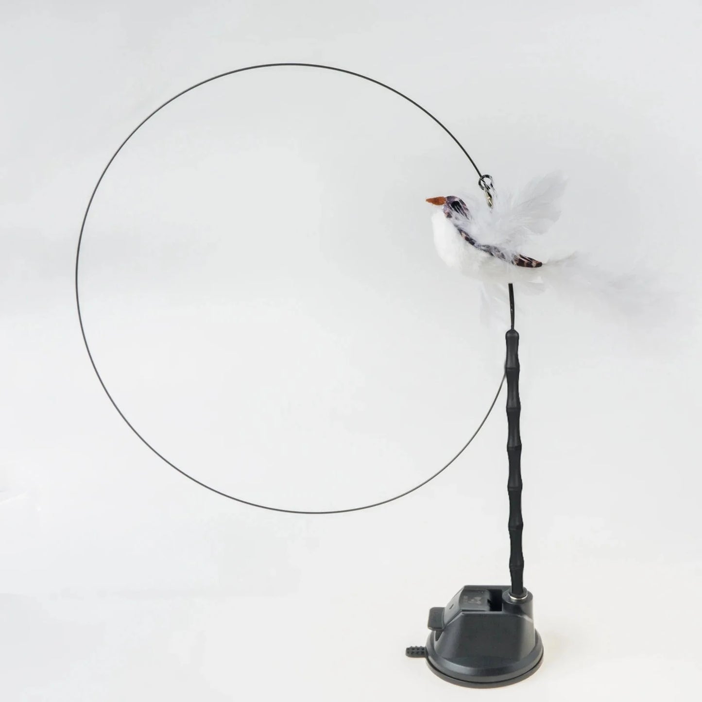 Handfree Bird/Feder Katzenangel mit Glocke Mächtiger Saugnapf Interaktive Spielzeuge für Katzen Kätzchen Jagd Bewegung Haustierprodukte | Brehn