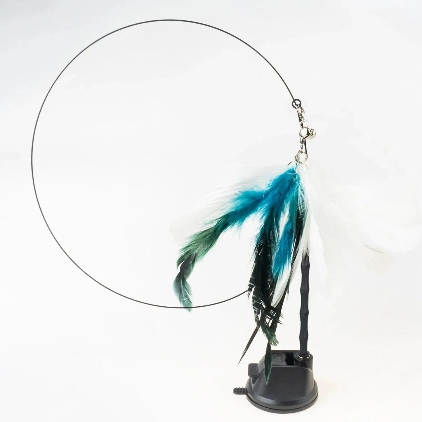 Handfree Bird/Feder Katzenangel mit Glocke Mächtiger Saugnapf Interaktive Spielzeuge für Katzen Kätzchen Jagd Bewegung Haustierprodukte | Brehn