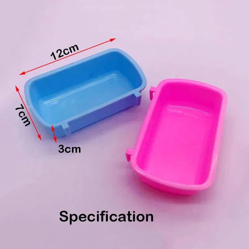 Hängbarer Kunststoff Hamster Eichhörnchen Futterspender Kleintiere Wassertrinkschale Futterschale Haustiere Hamsterkäfig Produktzubehör | Brehn