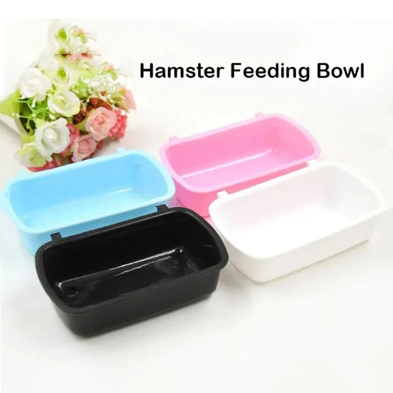 Hängbarer Kunststoff Hamster Eichhörnchen Futterspender Kleintiere Wassertrinkschale Futterschale Haustiere Hamsterkäfig Produktzubehör | Brehn