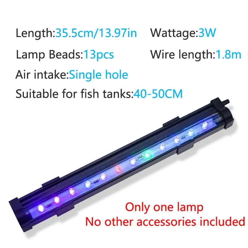 LED Luftblasenleuchte Aquariumlampe Unterwasser Tauchlicht Farbänderung Sauerstofferzeugung für Fischtank | Brehn
