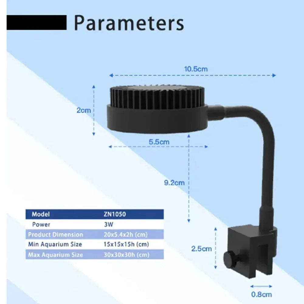 Zetlight LED Lampe M1 LED Vollspektrum Nano Kleine Aquarium Fischtank Salzwasser Salzwasser Marine Korallenriff LED und Pflanzenlicht | Brehn