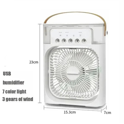 Neuer 3 In 1 Ventilator Klimaanlage Haushalts Mini Luftkühler LED Nachtlicht Tragbarer Luftbefeuchter Luftregelungsventilator Büro Zuhause Ventilator | Brehn