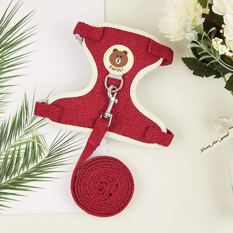 Neueste niedliche Kaninchen-Harness- und Leinen-Set Kaninchenhaustieraccessoires Weste Harnesses Kaninchenleinen für Outdoor-Spaziergänge Haustierzubehör | Brehn