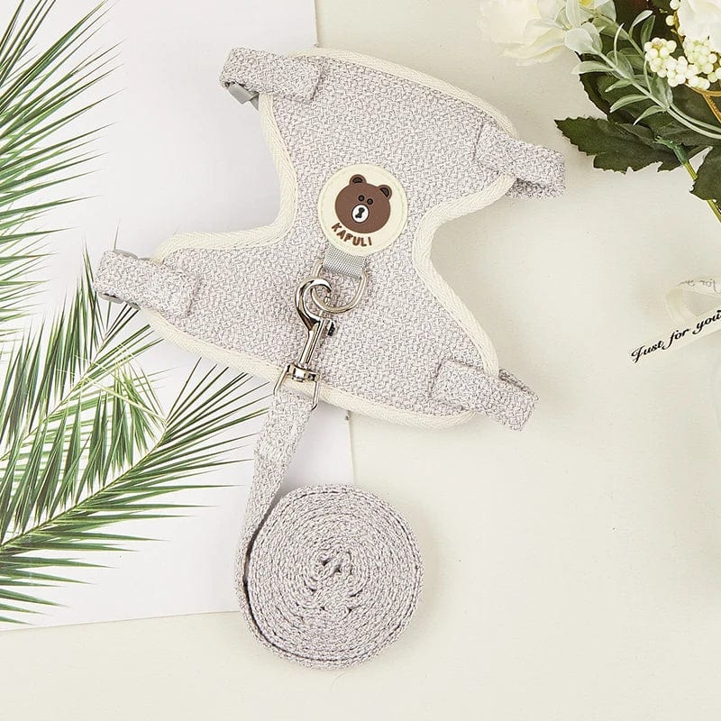 Neueste niedliche Kaninchen-Harness- und Leinen-Set Kaninchenhaustieraccessoires Weste Harnesses Kaninchenleinen für Outdoor-Spaziergänge Haustierzubehör | Brehn