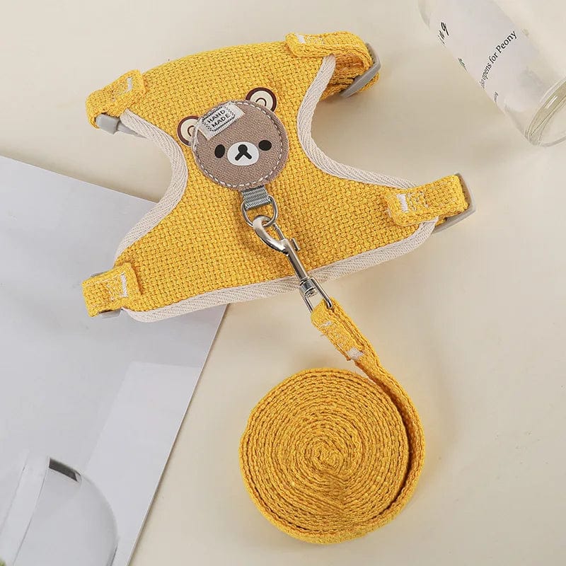 Neueste niedliche Kaninchen-Harness- und Leinen-Set Kaninchenhaustieraccessoires Weste Harnesses Kaninchenleinen für Outdoor-Spaziergänge Haustierzubehör | Brehn