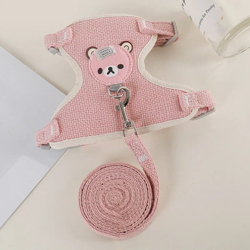 Neueste niedliche Kaninchen-Harness- und Leinen-Set Kaninchenhaustieraccessoires Weste Harnesses Kaninchenleinen für Outdoor-Spaziergänge Haustierzubehör | Brehn
