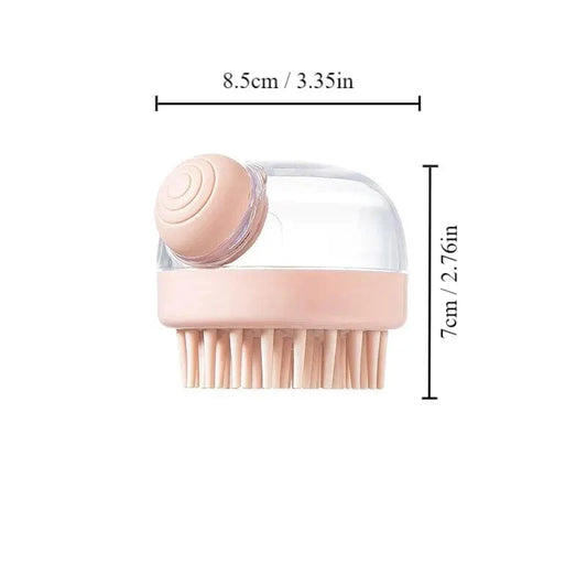 1pc Haustier-Badekborste Weiche Silikon Mit Shampoo-Spender Sanfte Massage Für Pflege Und Reinigung Von Fell Und Haar | Brehn