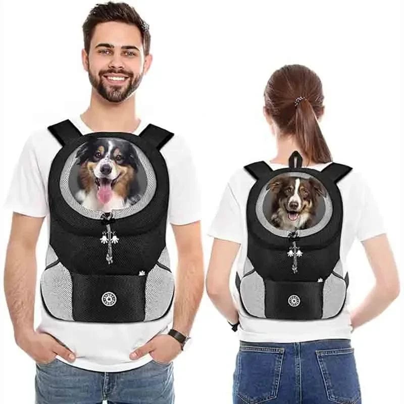 Tragbare Hundetragetasche Reise Atmungsaktive Haustier Hundetasche Tragende Doppel-Schulter Hund Rucksackträger mit Chihuahua Welpen | Brehn