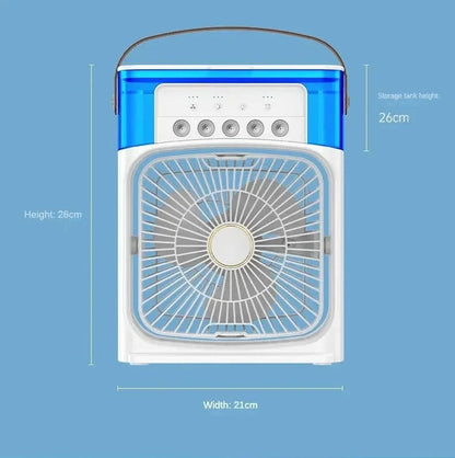 Tragbarer Luftbefeuchter Ventilator Klimaanlage Haushalt Kleiner Luftkühler Hydrokühlung Tragbare Luftanpassung für das Büro 3-Geschwindigkeitsventilator | Brehn
