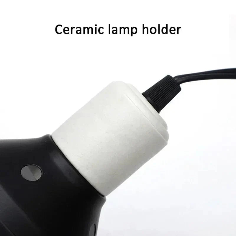 Reptilienlampe Set Beleuchtung 300W E27 100-240V UVB Reptilienheizlampe Ständer Haustier Glühbirnenhalter Lampenschirm Emitter Lampe | Brehn