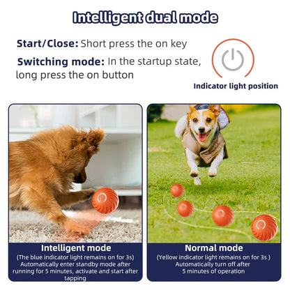 Smart Dog Toy Ball Elektronisches Interaktives Haustier Spielzeug Bewegende Kugel USB Automatisch Bewegend Springend für Welpen Geburtstagsgeschenk Katze Produkt | Brehn