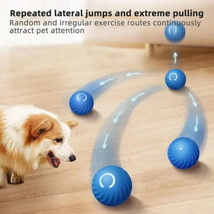 Smart Dog Toy Ball Elektronisches Interaktives Haustier Spielzeug Bewegende Kugel USB Automatisch Bewegend Springend für Welpen Geburtstagsgeschenk Katze Produkt | Brehn