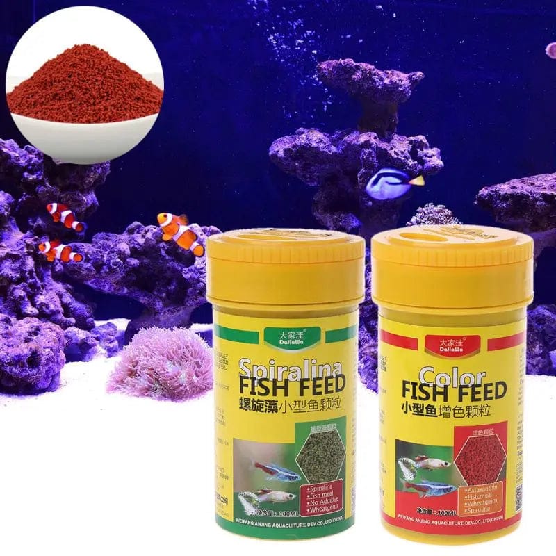 Spirulina-Futter für tropische Fische Ernährung für Aquarienfischtank farbverstärktes Futter | Brehn