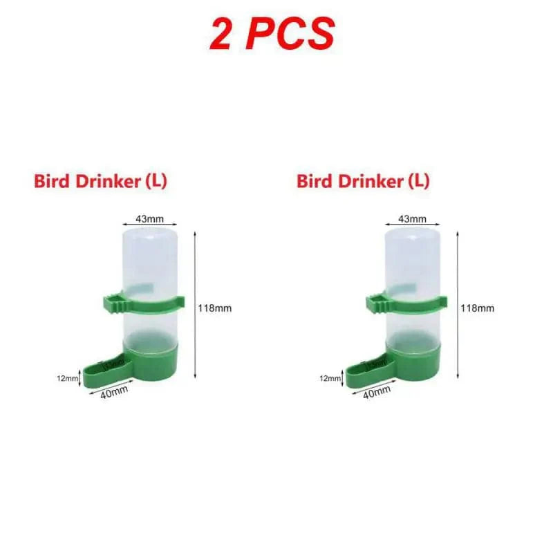 1/2/4PCS Vogeltränke Kunststoff Futter Wasser Fütterung Automatischer Trinknapf Papagei Haustier Papagei Trinkbecher Schalen Haustier Vogelbedarf | Brehn