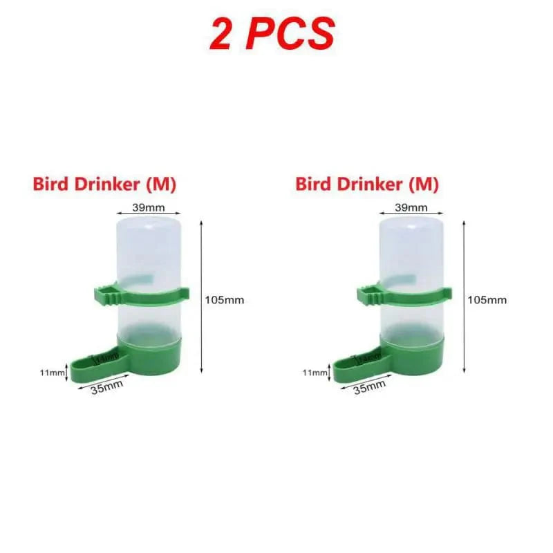 1/2/4PCS Vogeltränke Kunststoff Futter Wasser Fütterung Automatischer Trinknapf Papagei Haustier Papagei Trinkbecher Schalen Haustier Vogelbedarf | Brehn