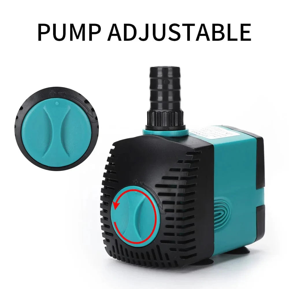 Ultra-Leise 3-60W Unterwasser-Wasserfontänenpumpe Filter Fischteich Aquarium Wasserpumpe Tank Fontaine EU US 220V-240V | Brehn