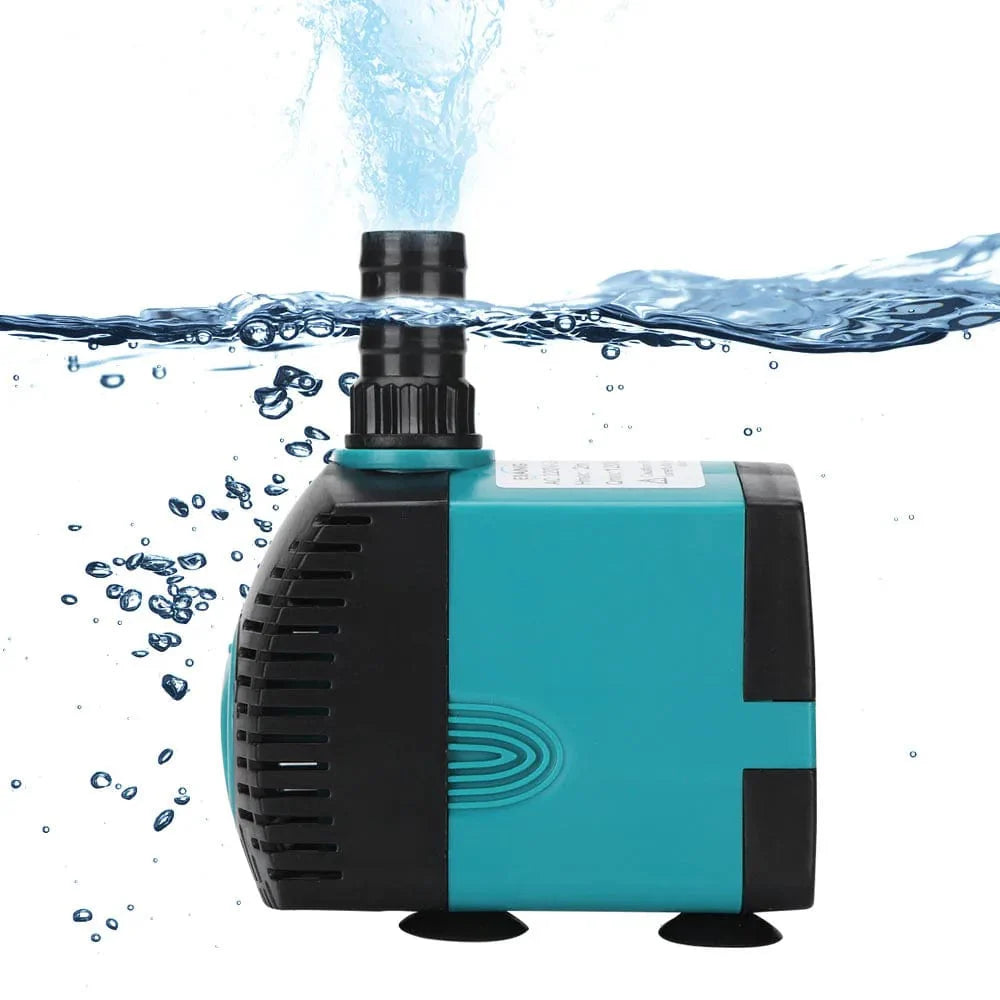 Ultra-Leise 3-60W Unterwasser-Wasserfontänenpumpe Filter Fischteich Aquarium Wasserpumpe Tank Fontaine EU US 220V-240V | Brehn
