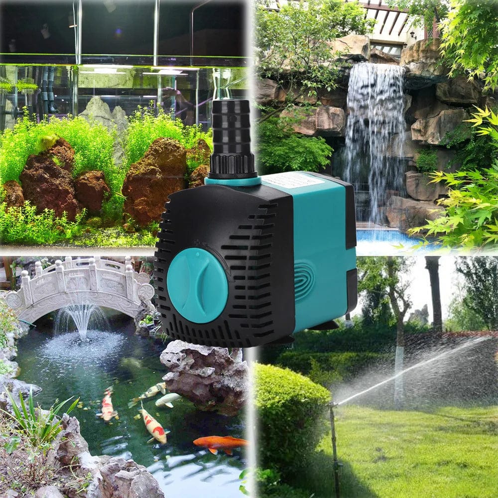 Ultra-Leise 3-60W Unterwasser-Wasserfontänenpumpe Filter Fischteich Aquarium Wasserpumpe Tank Fontaine EU US 220V-240V | Brehn