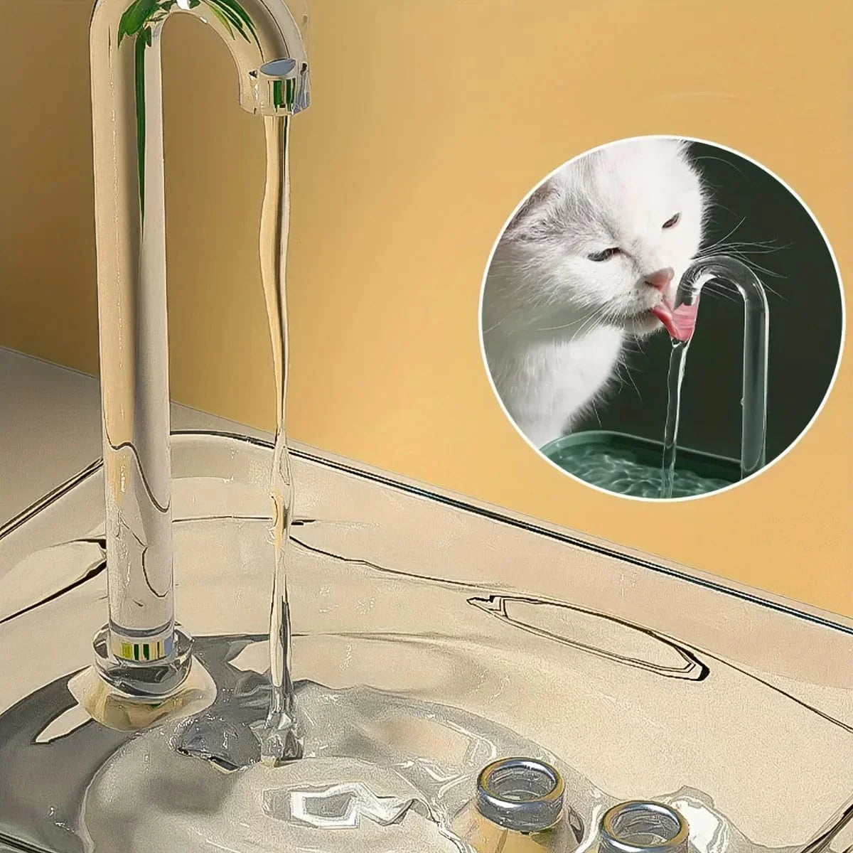 Ultra-leiser Katzenwasserbrunnenfilter Intelligenter automatischer Haustier Hundewasser Spender & Motorüberlastschutz Pumpe 1,5L Zirkulationsfilter | Brehn
