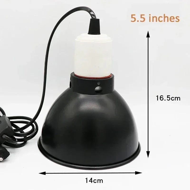 Reptilienlampe Set Beleuchtung 300W E27 100-240V UVB Reptilienheizlampe Ständer Haustier Glühbirnenhalter Lampenschirm Emitter Lampe | Brehn