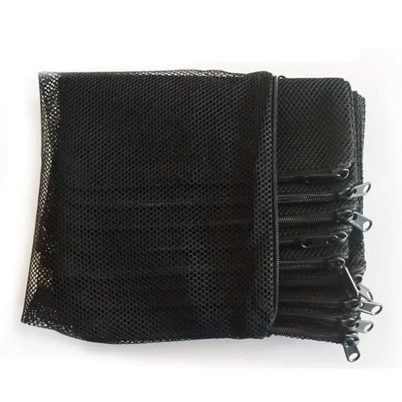 10Stk Filternetzbeutel Mesh-Beutel Aquarium Teich für Bio-Ball Kohlenstoffmedien Ammoniak Aquarium Fischtank Isolierbeutel Weiß Schwarz | Brehn
