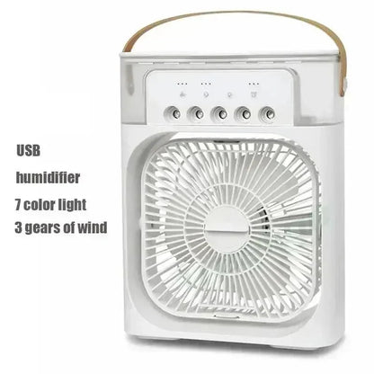 Neuer 3 In 1 Ventilator Klimaanlage Haushalts Mini Luftkühler LED Nachtlicht Tragbarer Luftbefeuchter Luftregelungsventilator Büro Zuhause Ventilator | Brehn