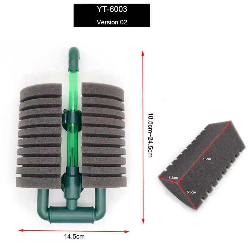 Neuer Bio-Schaumfilter für Aquarium Fischtank Garnelen Teich Luftpumpe Biochemische Filtration Geräuschloser Schaumstoff Aquarium Zubehör | Brehn