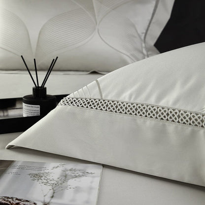 Platin Luxus Bettbezug Set – 1000 TC Baumwolle mit Seidigem Satin-Finish | Brehn