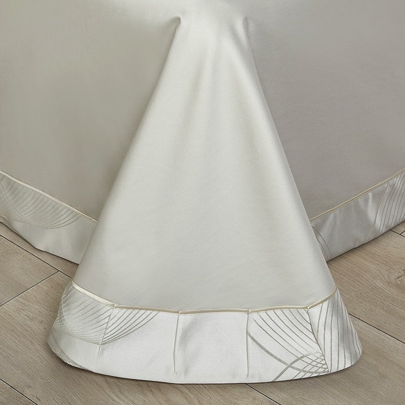 Platin Luxus Bettbezug Set – 1000 TC Baumwolle mit Seidigem Satin-Finish | Brehn