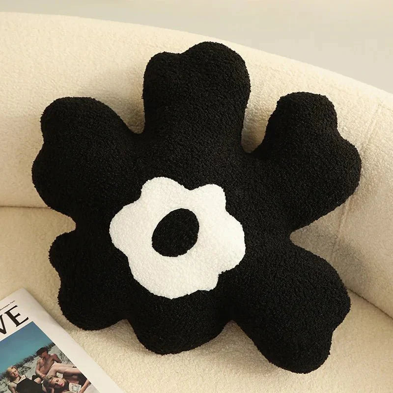 Plüsch abstrakte Blumenform Kissen aus weichem Baumwollmaterial | Brehn
