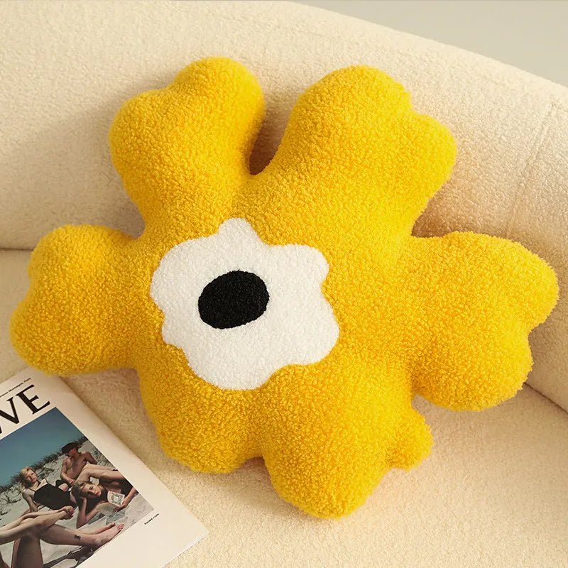 Plüsch abstrakte Blumenform Kissen aus weichem Baumwollmaterial | Brehn