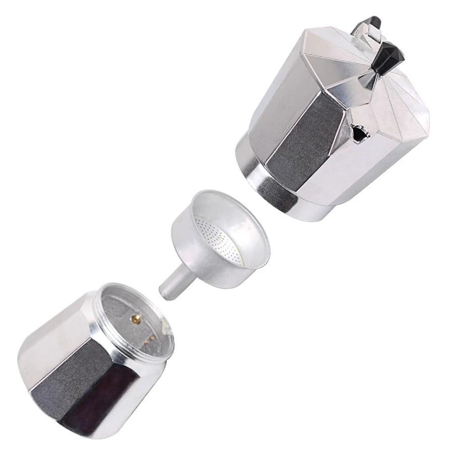 Tragbare Home Moka Pot Aluminium mit Pulver-Perkolator | Brehn