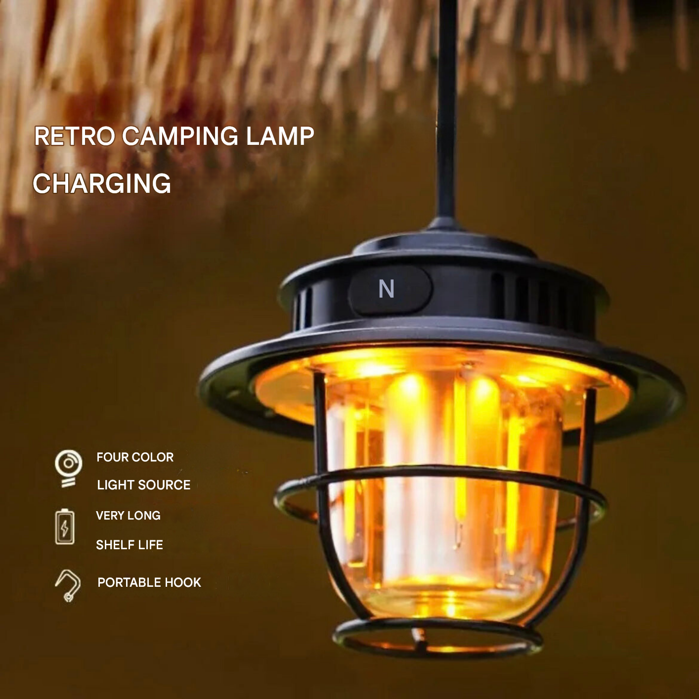 Brehn | Tragbare LED Campinglampe - VintaGlow