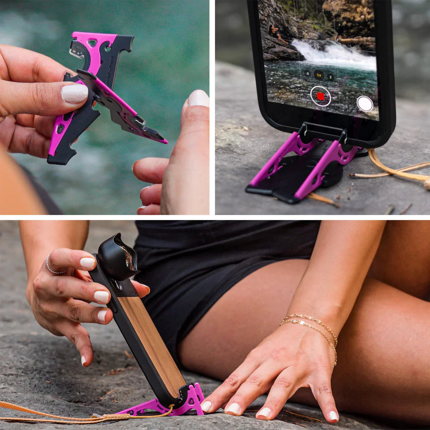 Tragbarer Handyständer für perfekte Fotos - SnapFold