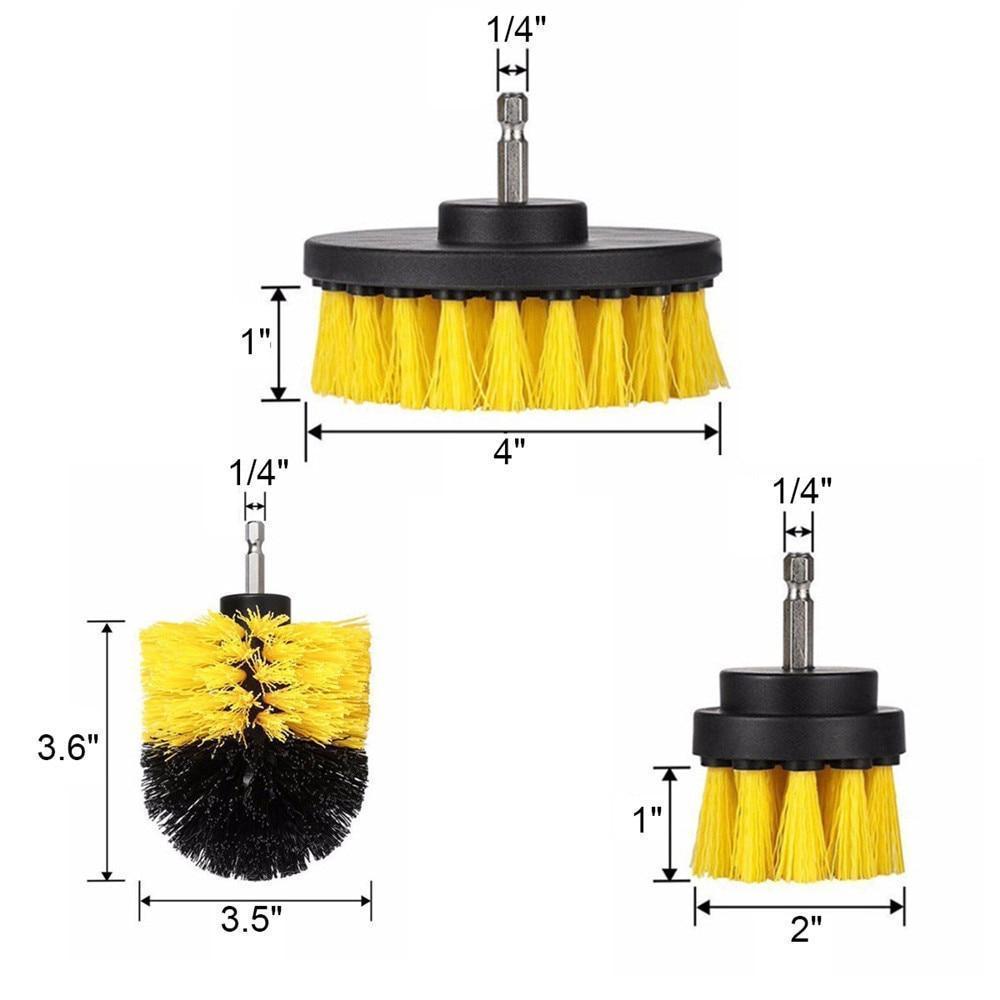 Brehn | Power Reinigung Scrub Bürste (Set von 3)