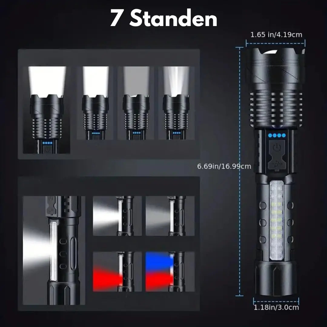 PowerBeam Militärtaschenlampe mit 5000 Lumen