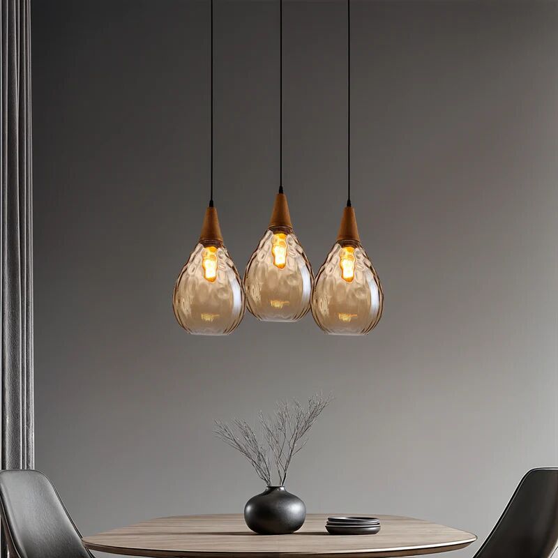 Vintage Tropfen Glas Pendelleuchte für das Esszimmer | Brehn