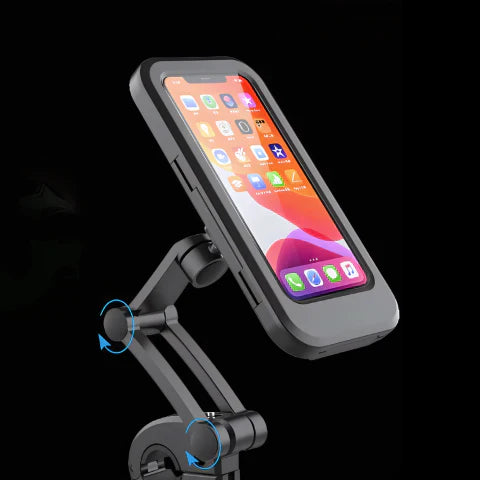 SafeRide wasserdichter Handyhalter – 360° drehbar für Fahrrad und Regenwetter | Brehn