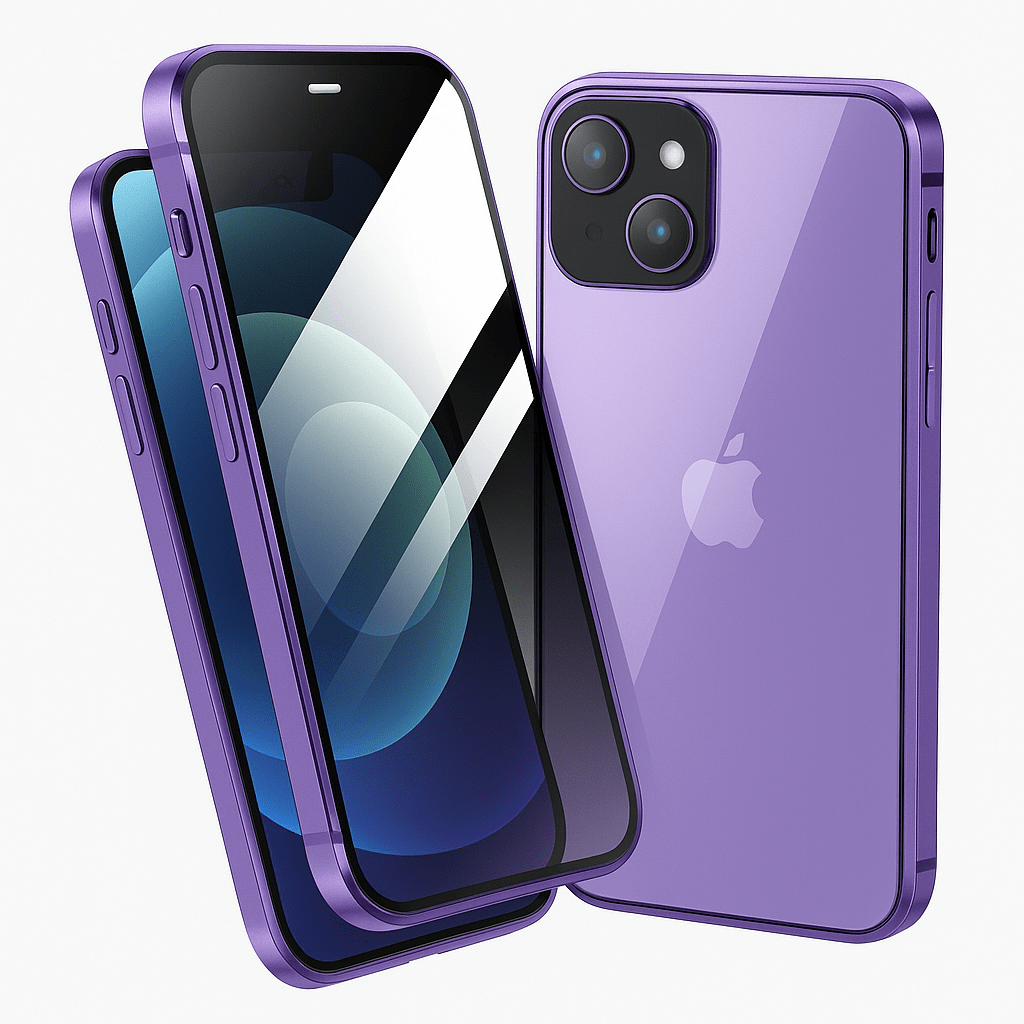 PRIVASHIELD – Magnetische Sichtschutzhülle mit Displayschutzfolie für iPhone