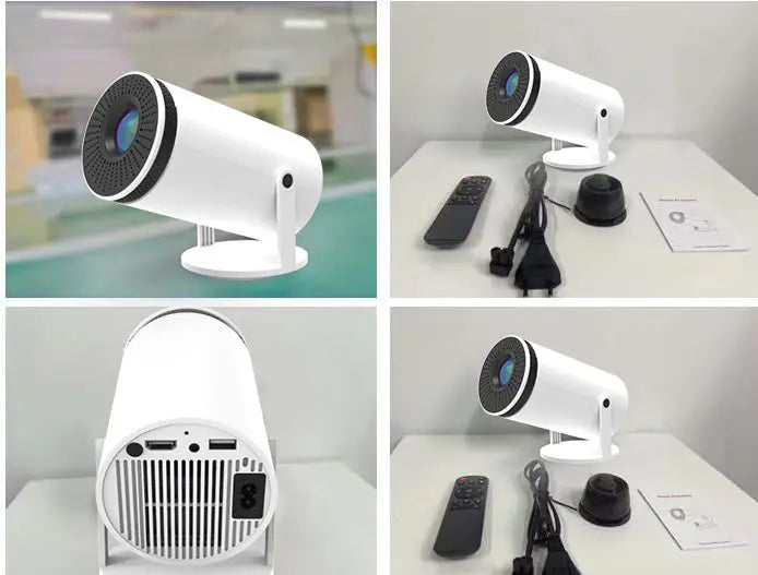 VisionCast 130X – Tragbarer Mini-Projektor mit Android 12 und 130 Zoll Projektionsfläche | Brehn