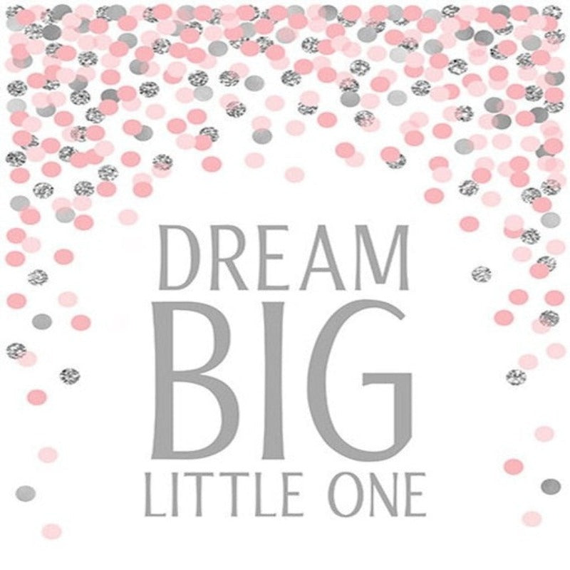 Pink Dream Big Little One - Leinwand Wandkunst Gemälde