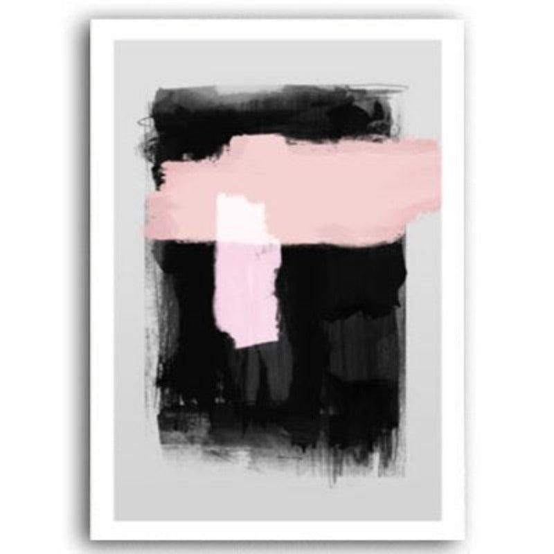Rosa Aquarelltinte - Leinwand Wandkunst Gemälde