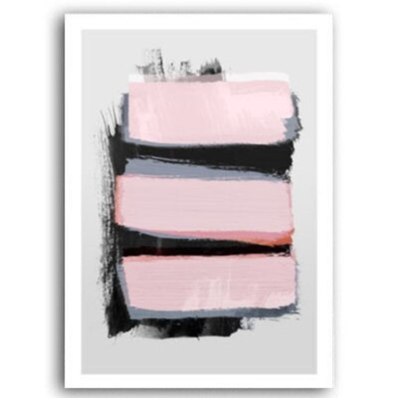 Rosa Aquarelltinte - Leinwand Wandkunst Gemälde