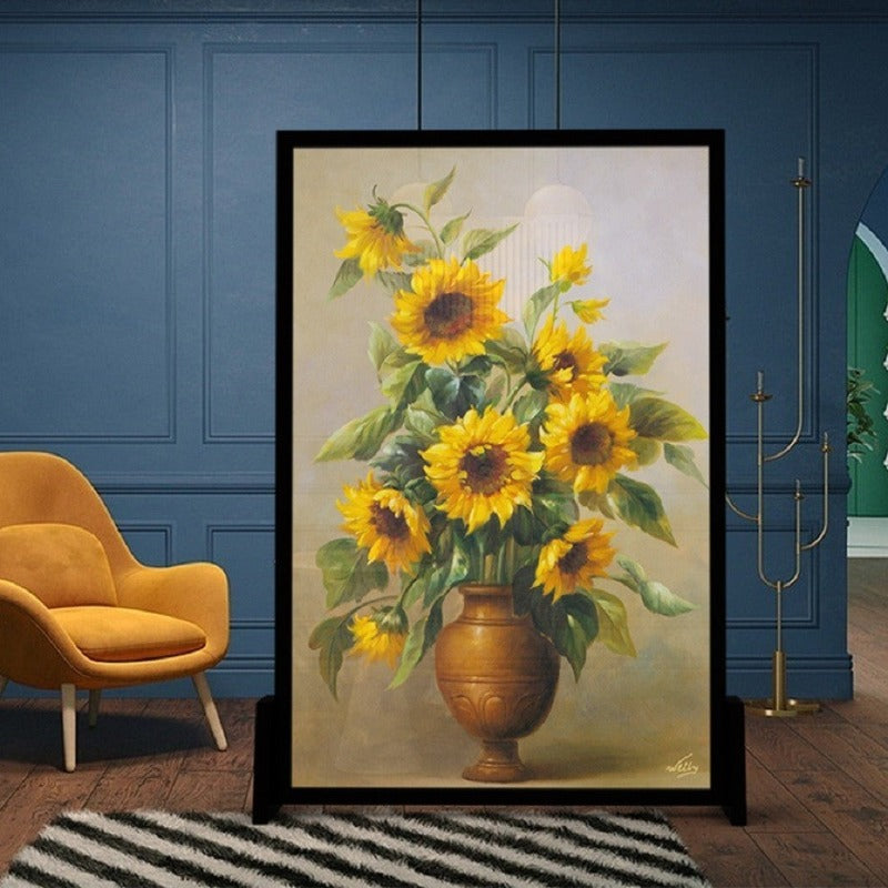 Moderne Sonnenblume Wandkunst Blumen - Leinwand Wandkunst Gemälde