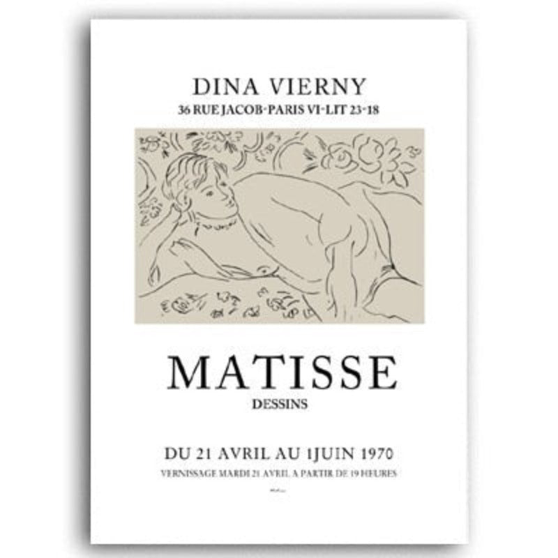Vintage Abstrakt Matisse Retro Linie Figur Europa Öl