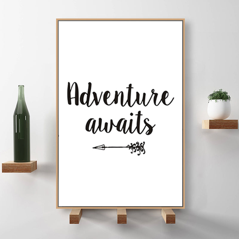 Adventure Awaits Pfeil - Leinwand Wandkunst Gemälde