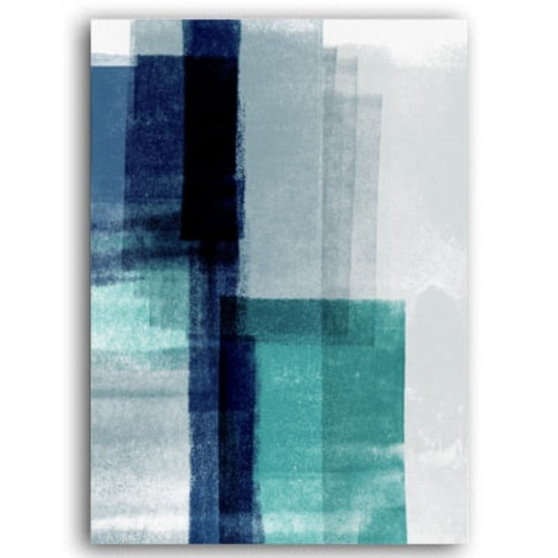 Abstrakte Aquarellimpressionen - Leinwand Wandkunst Gemälde