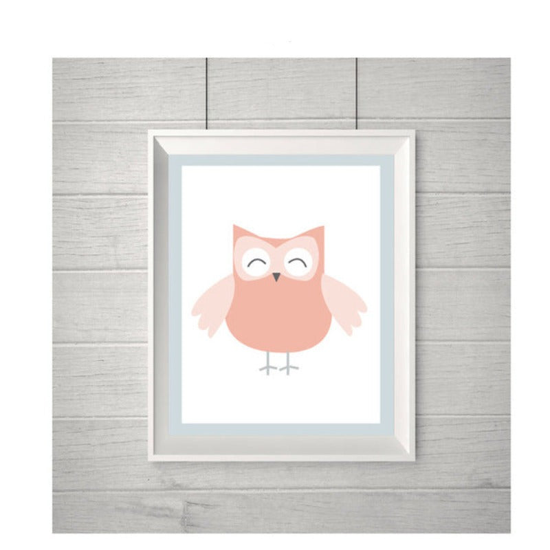 Love Owl - Leinwand Wandkunst Malerei